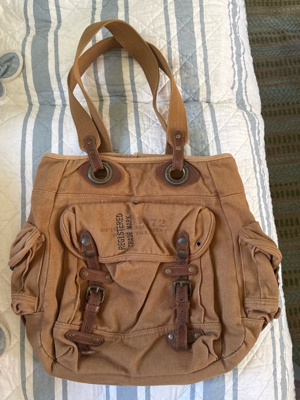 Kakadu Traders Australia brown canvas bag